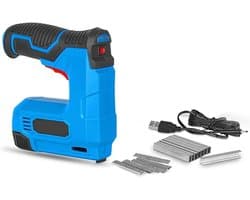 Stapler, Electric Shooting Hammer Cordless Stapler with 1500mAh Lithium Battery USB Rechargeable Staple Gun Furniture Wooden Frame DIY Tool for Woodworking, Professional and DIY