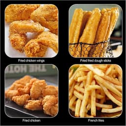 Huishoudelijke Friteuse - Kleine Frituurpan - Lekker Frituren - Ingebouwde Thermometer - 304 Roestvrij Staal - Zilverkleurig — thumbnail 3