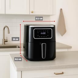 RVV® Heteluchtoven - Oven - Airfryer Oven - 32 Liter - Zilver - 27cm x 33cm x 30cm — thumbnail 4