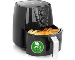 Heteluchtfriteuse XL - Airfryer - Lekker Koken - Snelle Opwarming - 38 Liter - Zwart