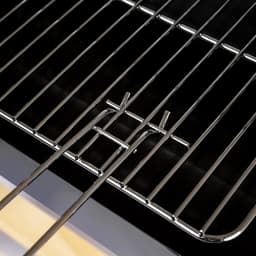 Houtskoolbarbecue met Chroomrooster 50x26,5 cm – Tuingrill met Twee Transportwielen, Mobiel & Stevig voor Buiten BBQ en Grillplezier — thumbnail 3