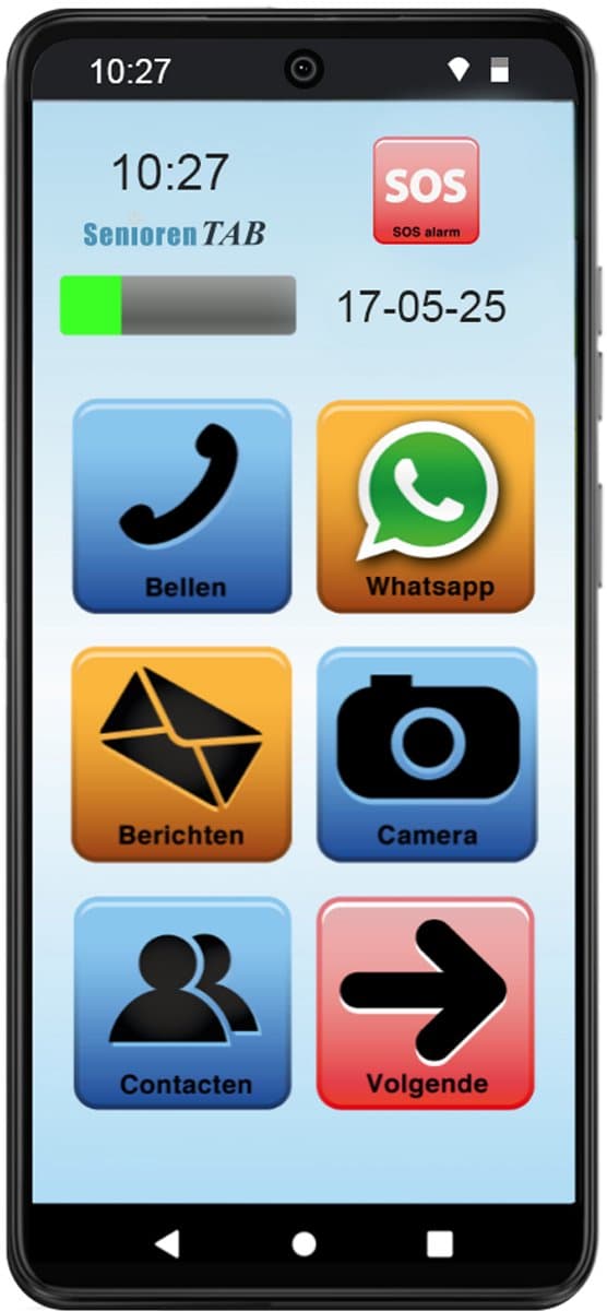 SeniorenTAB M - Senioren Smartphone op basis van Motorola - Veilig en voordelig- 64GB - 6.6 inch scherm — afbeelding 1