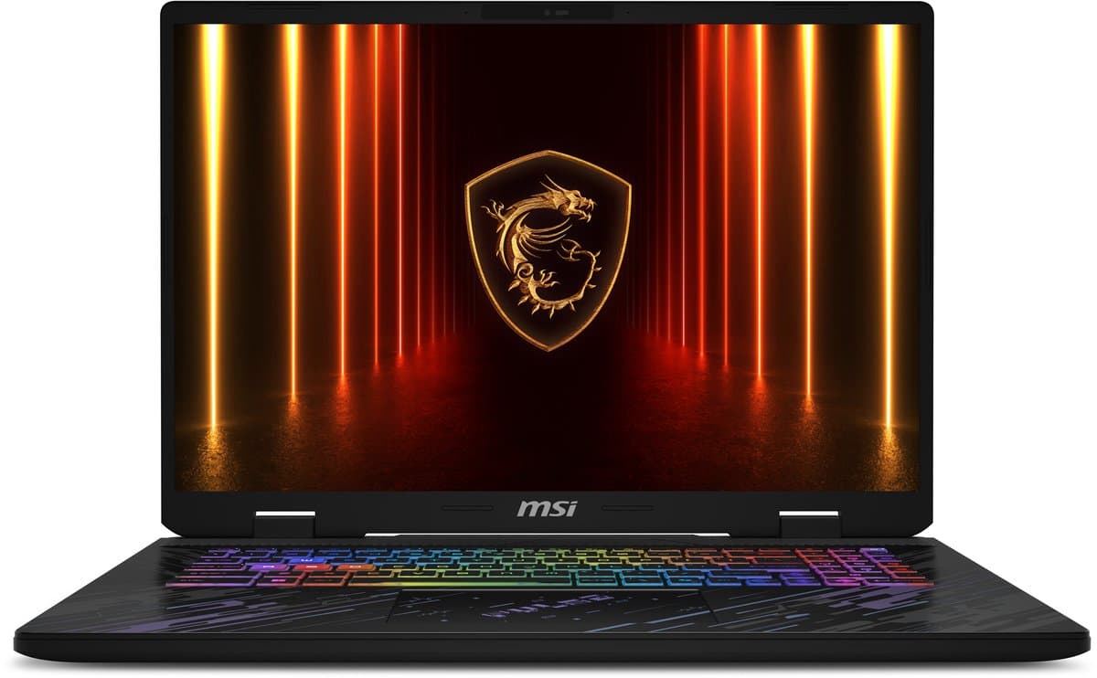 MSI Pulse A17 AI+ C3XWGKG-013NL Copilot+ PC AMD Ryzen AI 9 HX 370 Laptop 43,2 cm (17") Quad HD+ 32 GB DDR5-SDRAM 1 TB SSD NVIDIA GeForce RTX 5070 Wi-Fi 6E (802.11ax) Windows 11 Home Zwart — afbeelding 1