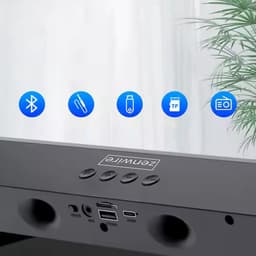 Soundbar - Zeniwre - BT-S058 - Soundbar voor TV met Dolby Atmos - Draadloze Bluetooth Speaker - AUX - USB 3.0/2.0 - Mini Jack 3,5 mm - Ingebouwde FM-radio - Ingebouwde ruisonderdrukking — thumbnail 3