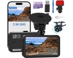 Dashcam voor Auto - Dual - Camerabewaking - Full HD - Zwart