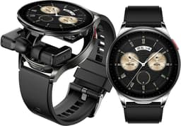WizBay Premium Select® 2-in-1 Sport Smartwatch met Verborgen Oordopjes - 1,39 Inch - Bluetooth Bellen - Hartslag Bloeddruk Zuurstof - AI Voice - MP3 - IP67 - Zwart — thumbnail 4