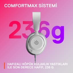 SteelSeries Arctis Nova 1 - Bedrade Gaming Headset - 3.5mm - PC, PlayStation, Xbox, Switch & Mobiel - Wit — thumbnail 4