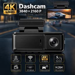 Nexeli NX-DC-10 2CH Mini Dashcam – 64GB – 4K Ultra HD Voor & Full HD 1080P Achter – WiFi – GPS – LCD Scherm – Dashcam voor Auto – Auto Camera — thumbnail 2