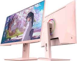 JAPANNEXT Gaming Monitor 23.8" IPS Full HD (1920x1080) 120Hz 0.5ms Pastel Roze | Ingebouwde luidsprekers G-Sync/FreeSync | JN-IPS238G120F-PK — thumbnail 3