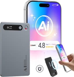Spraakrecorder AI Transcriptie - 64 GB Opslag - Compact 86x54x3.2 mm - Zilver - Voor Vergaderingen En Lezingen — thumbnail 1