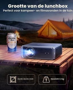 Beamer Smart - 1000 ANSI Lumen - Full HD 1080p Resolutie - LCD Scherm - Draagbaar Voor Thuisbioscoop — thumbnail 4