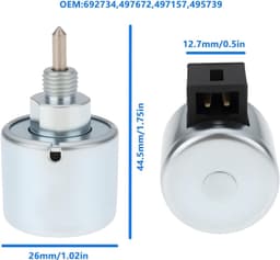 Dailygoods - Grasmaaier Carburateur Afsluitmagneetventiel - Compatibel met Briggs & Stratton — thumbnail 3