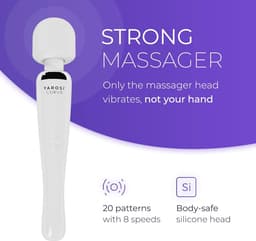 SnelShoppen - Draadloze massagestaaf met sterke therapeutische vibratiekracht, ideaal voor spierpijn en herstel na training, USB-oplader, Curve design — thumbnail 2
