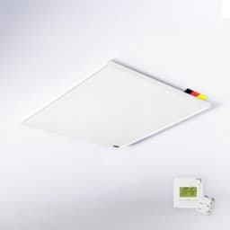 Infrarood Plafondverwarming - 1200 W Vermogen - Aluminium - Binnengebruik - Met Draadloze Thermostaat — thumbnail 1