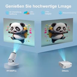 Mini Beamer LED - 1280 x 720 Resolutie - Wifi 6 Bluetooth 5.4 - Android 14.0 Smart Systeem - Draagbaar Compact - Thuisbioscoop Gaming Zakelijk — thumbnail 4