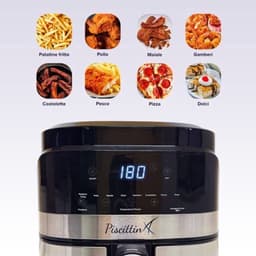 Luchtfriteuse, zwembad, 5,5 l, 1500 W, 8 vooraf ingestelde programma's, touchscreen, wifi, speciale app [energie-efficiëntieklasse A++] — thumbnail 5