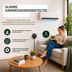 WiFi-thermostaat, intelligente draadloze controller voor warmtepomp en airconditioner, compatibel met,, energie-efficiënt — thumbnail 4