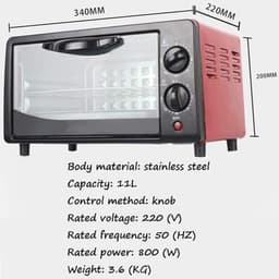Kleine Magnetron - Compacte Oven - Snel Eten - Instelbare Temperatuur - 800 Watt - Wit — thumbnail 2
