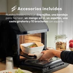 Airfryer – Heteluchtfriteuse – Airfryer Oven – Vetarm Koken – Digitale Touchscreen – 11L Inhoud – 1800W Vermogen – Temperatuur Instelbaar 80-200°C — thumbnail 5
