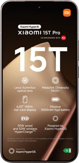 Xiaomi 15T Pro - 12GB/256GB - Goud — thumbnail 2