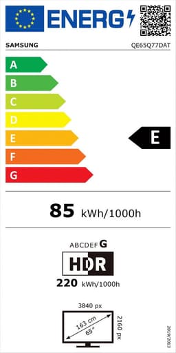 Samsung QE65Q77D - 65 inch - 4K QLED - 2024 — thumbnail 2