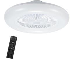 Plafondventilator met verlichting 55cm - Lamp en Afstandsbediening - Plafondlampen met Ventilator & Lamp Met afstandsbediening