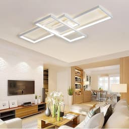 Dimbare LED-plafondlamp met afstandsbediening voor woonkamer en slaapkamer – Creatief en energiebesparend ontwerp — thumbnail 4