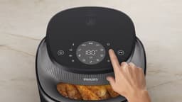 Philips 3000 Series Airfryer - NA340/00 - Kijkvenster - RapidAir Plus - 7.2L - Tot 6 Personen - Zwart — thumbnail 3