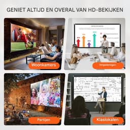 Projector - Projector scherm - Projector screen - Beamer scherm - 150 Inch — thumbnail 3