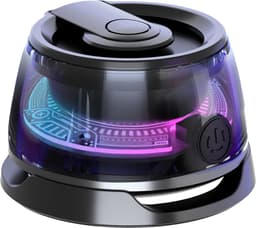 Cazy draadloze Bluetooth Mini Speaker - Magnetische Muziek Box - geschikt voor MagSafe - USB-C laden - 10h Luistertijd - LED-lampjes - Geschikt voor Hitster spel - Zwart — thumbnail 5