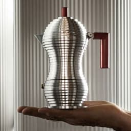 Alessi Percolator Pulcina - MDL02/6 R - Rood - 6 kops - door Michele De Lucchi — thumbnail 3
