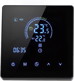 Digitale Thermostaat - Slimme Regelaar - Vloerverwarming Instellen - Wifi Bediening - 41x86mm - Zwart — thumbnail 1