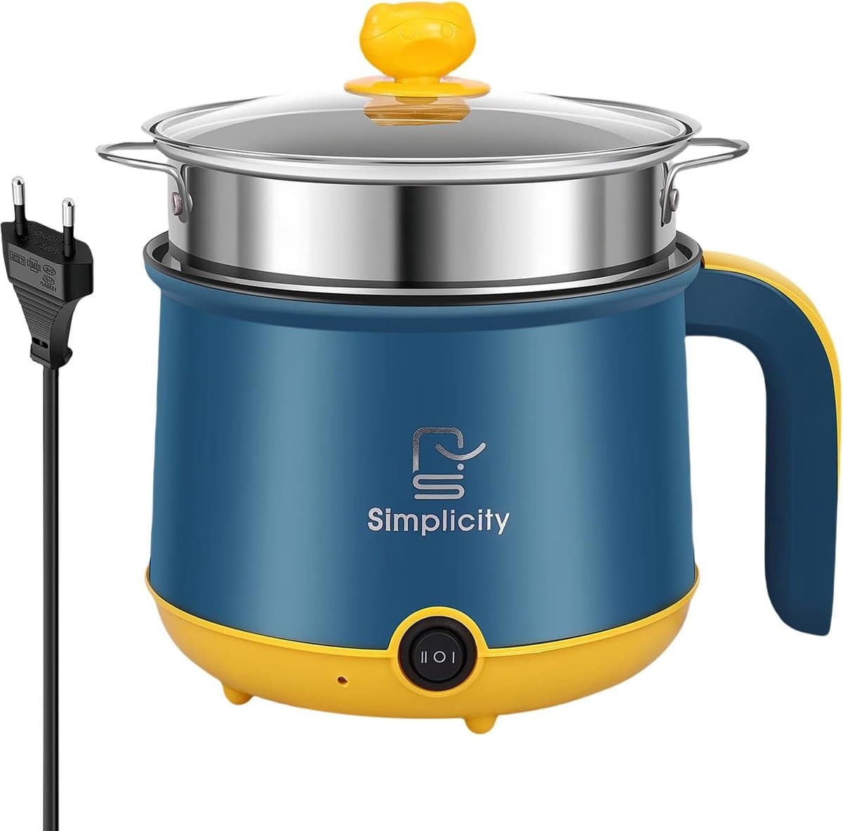 Elektrische Hotpot 1.8L - Mini Non-Stick Multicooker - Met Stoommandje - Ideaal voor Thuis en Kantoor - ShopVlot — afbeelding 1