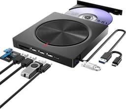 Externe DVD CD Drive - USB Brander - Bestanden Archiveren - Plug and Play — thumbnail 1
