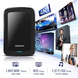 Externe Harde Schijf - Draagbare Opslag - Bestanden Opslaan - Schokdetectie Technologie - 1 TB - Zwart — thumbnail 2