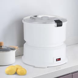 Aardappelschilmachine Elektrisch - Groenteschiller Keuken - Snel Groenten Schillen - Krachtige Motor - 08 kg Capaciteit - Wit — thumbnail 2