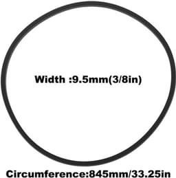 Aandrijfriem - 2 Stuks - Compatibel met Toro Recycler - Rubber - Slijtvast - Voor achterwielaandrijving - Grasmaaierriem — thumbnail 2