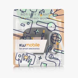 kwmobile cover voor oordopjes case - geschikt voor JBL Live Buds 4 / Beam 4 / Flex 4 - Trendy beschermhoes draadloze oordopjes in zwart — thumbnail 2
