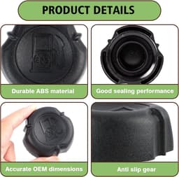 SnelShoppen - Universele Brandstoftankdop 692046 - Duurzame ABS Brandstoftankdop voor Grasmaaier en Bosmaaier met 40mm Draad - Weerbestendig en Schokb — thumbnail 2