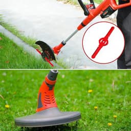 SnelShoppen - 40 stuks Reservemesjes voor Gazontrimmer - Kunststof Grasmaaier Messen - Universele Grastrimmermessen - Compatibel met 3-in-1 Grasmaaier — thumbnail 3