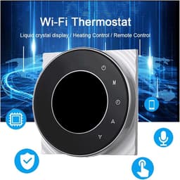 Slimme Thermostaat - Digitale Regelaar - Verwarming Regelen - Wekelijks Programmeerbaar - Nauwkeurigheid 0.5°C - Wit — thumbnail 3