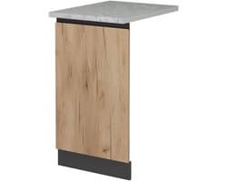 Vaatwasserpaneel - Frontpaneel Vaatwasser - Keuken Integratie - Greeploos Design - 45 cm breed - Goudbruine Eik