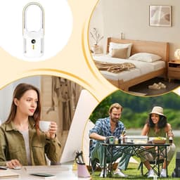 Bladeless Tafelventilator - Luchtverdeler USB - Persoonlijke Koeling - Stille Werking - 32 cm Hoog - Wit — thumbnail 5