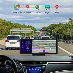 Dashcam voor Auto - 10.26” Dashcam ADAS GPS Navigatie - Android 8.1 - Remote Monitor & Rijassistentie - 2G With 10m RCC - Zwart — thumbnail 3