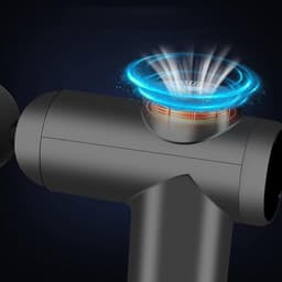 Massagepistool Met 32 ​​snelheidsniveaus LCD-Touchscreen 8 Opzetstukken Oplaadbaar En Draagbaar - 1200 mAh 30W Diepe Weefselpercussie - Voor Spierherstel En Pijnverlichting - Zwart — thumbnail 3