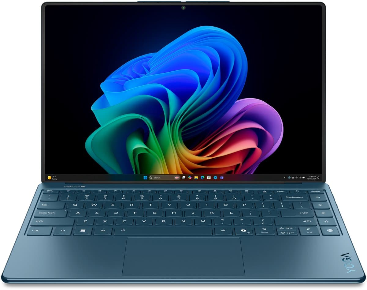 Lenovo Yoga Slim 9 14ILL10 Copilot+ PC Intel Core Ultra 7 256V Laptop 35,6 cm (14") Touchscreen WQUXGA 16 GB LPDDR5x-SDRAM 1 TB SSD Wi-Fi 7 (802.11be) Windows 11 Home Blauwgroen Engels — afbeelding 1