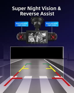 Dashcam - 360° Zicht - 4 Camera's - WiFi Verbinding - Voor Auto — thumbnail 3