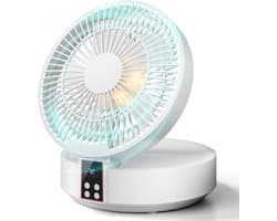 Tafelventilator met afstandsbediening, kleine bureauventilator, USB-oplaadbare ventilator, 3 snelheden, stil, krachtig, draagbaar, ideaal voor slaapkamer en thuis