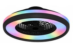 Freelight - Plafondventilator Ventola Tuya Ø 60 cm RGB zwart — thumbnail 1