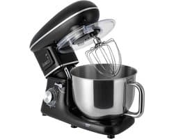 Keukenmixer 1500W - Handmixer Deegmixer - Thuis bakken - LCD display - 6.2 liter - Zwart